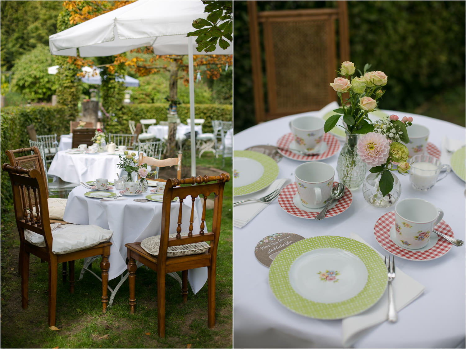 Hochzeit im Farbkonzept Apricot