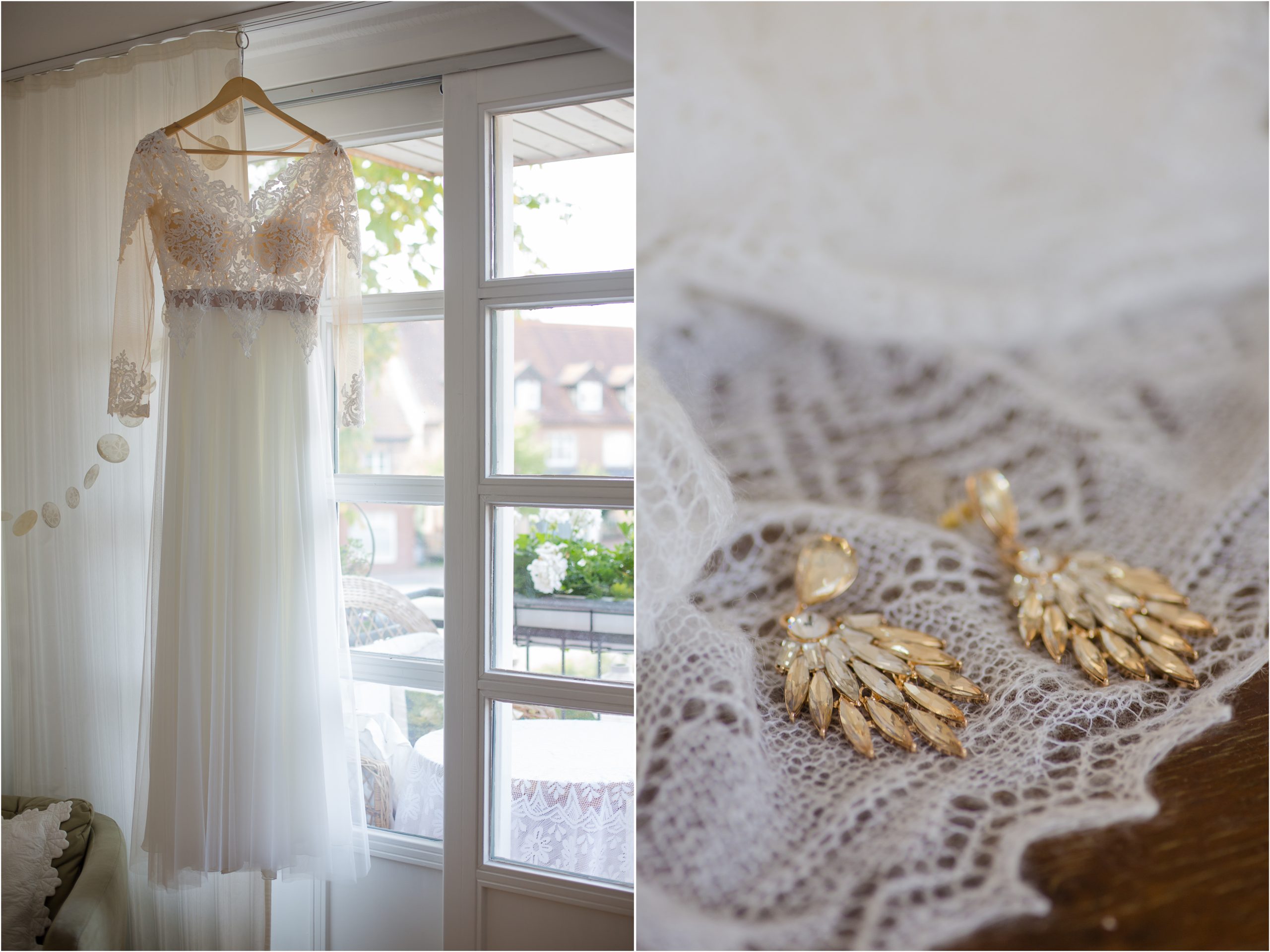 Hochzeitskleid mit Spitze Farbkonzept