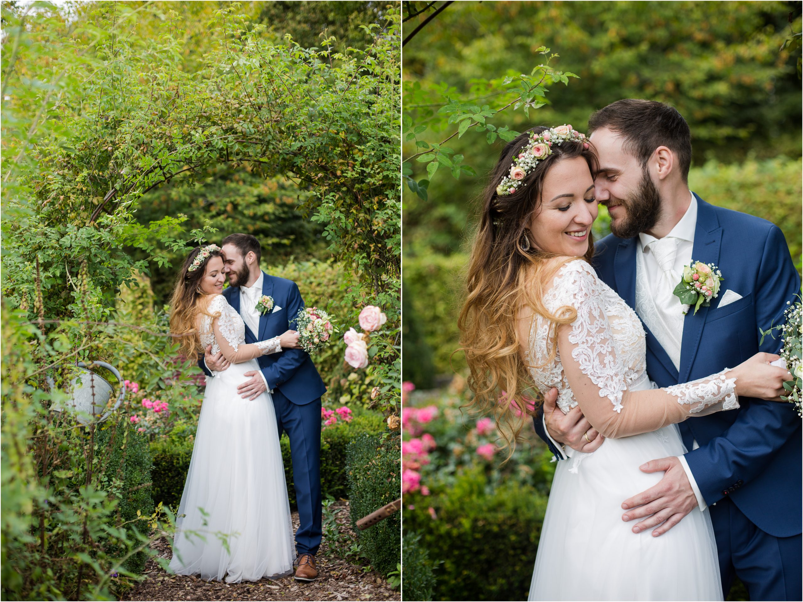 liebevolle Hochzeit im Farbkonzept Apricot