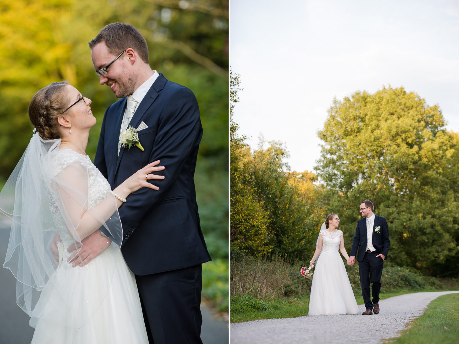 Heiraten in Münster Herbst Wienburgpark