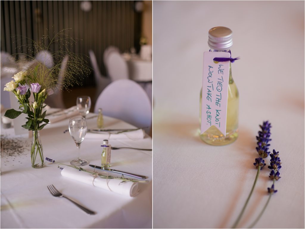 Hochzeitsdeko mit Lavendel