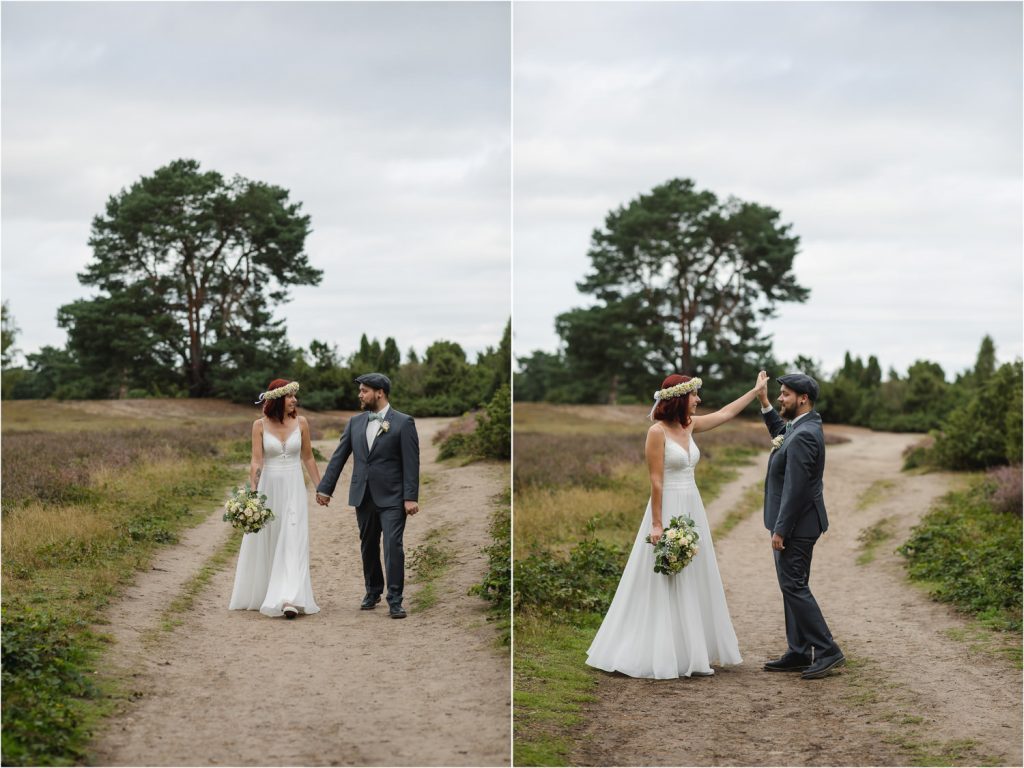 Hochzeit Paarshooting Westruper Heide Haltern