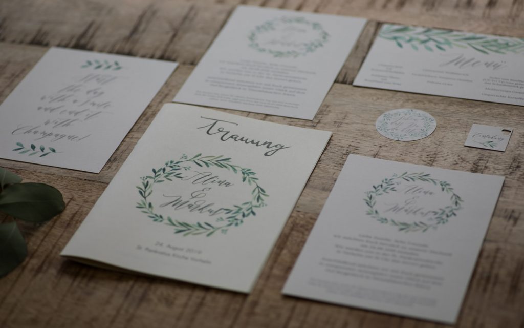Hochzeit Papeterie Design