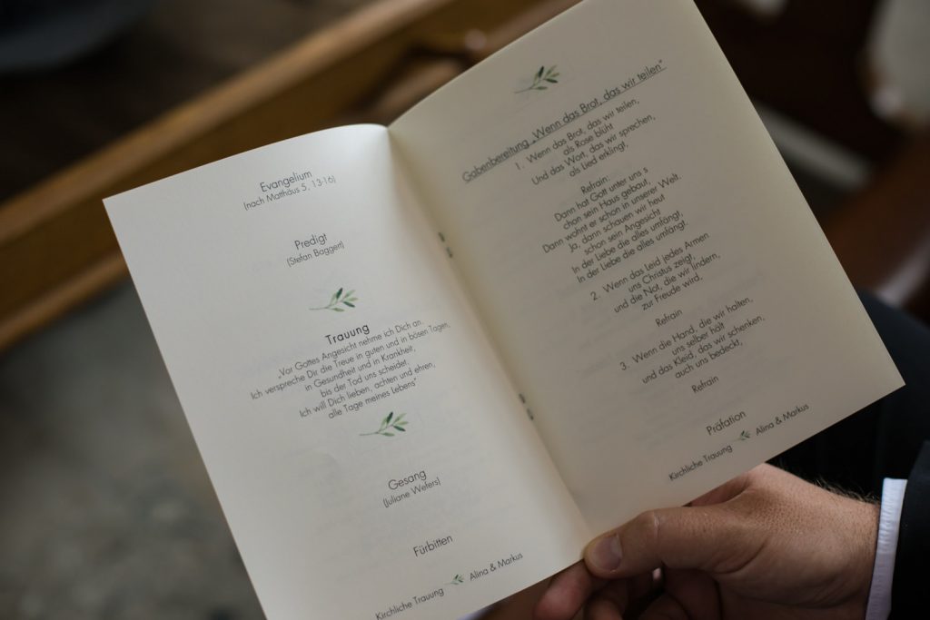 Kirchenheft Gestaltung